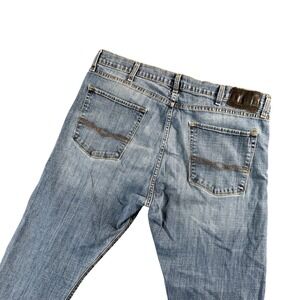 Denizen by Levi's Mens Light Wash Straight‎ Leg Jeans Y2K Distressed 38x29